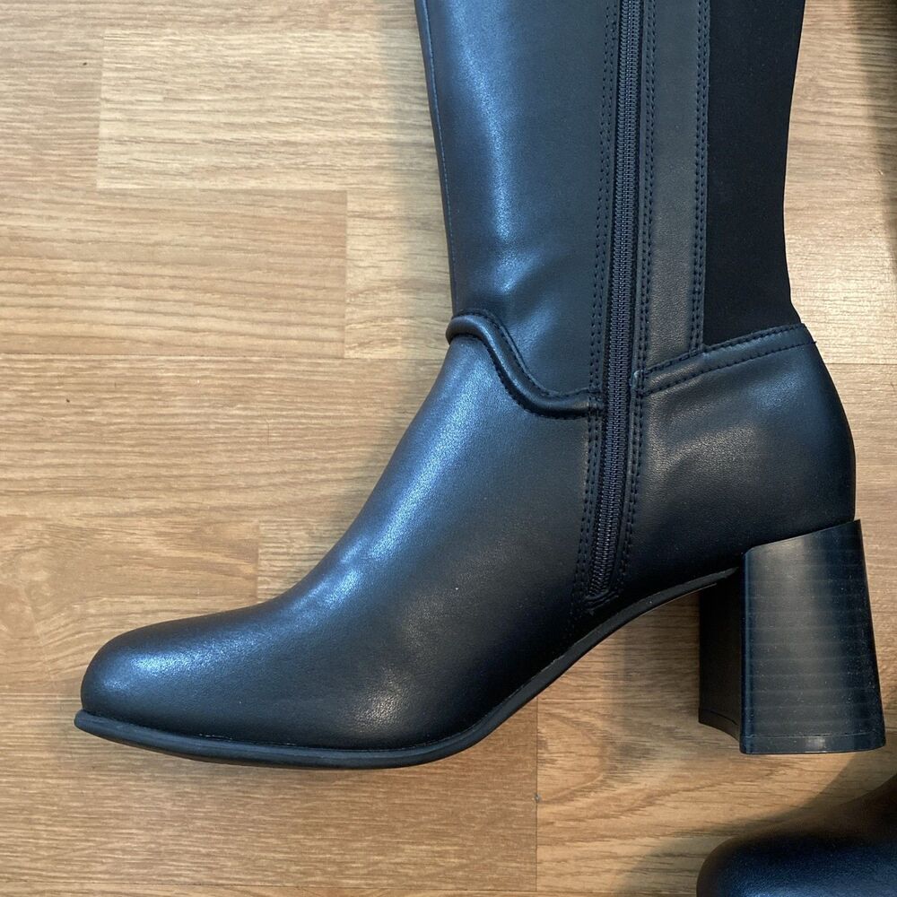 Clarks Women’s Collection Kiersta Cove Knee High Boots Black Size 9.5M New - Picture 7 of 12